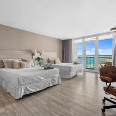 Relaxing Oceanview Studio @ ESJ with 2 queen beds